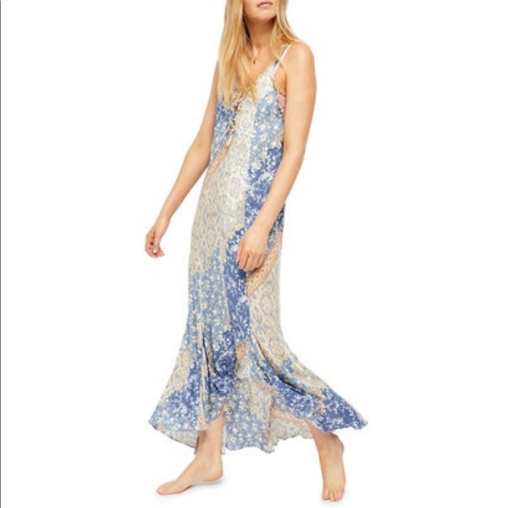 Free People Work of Art Printed Maxi Dress